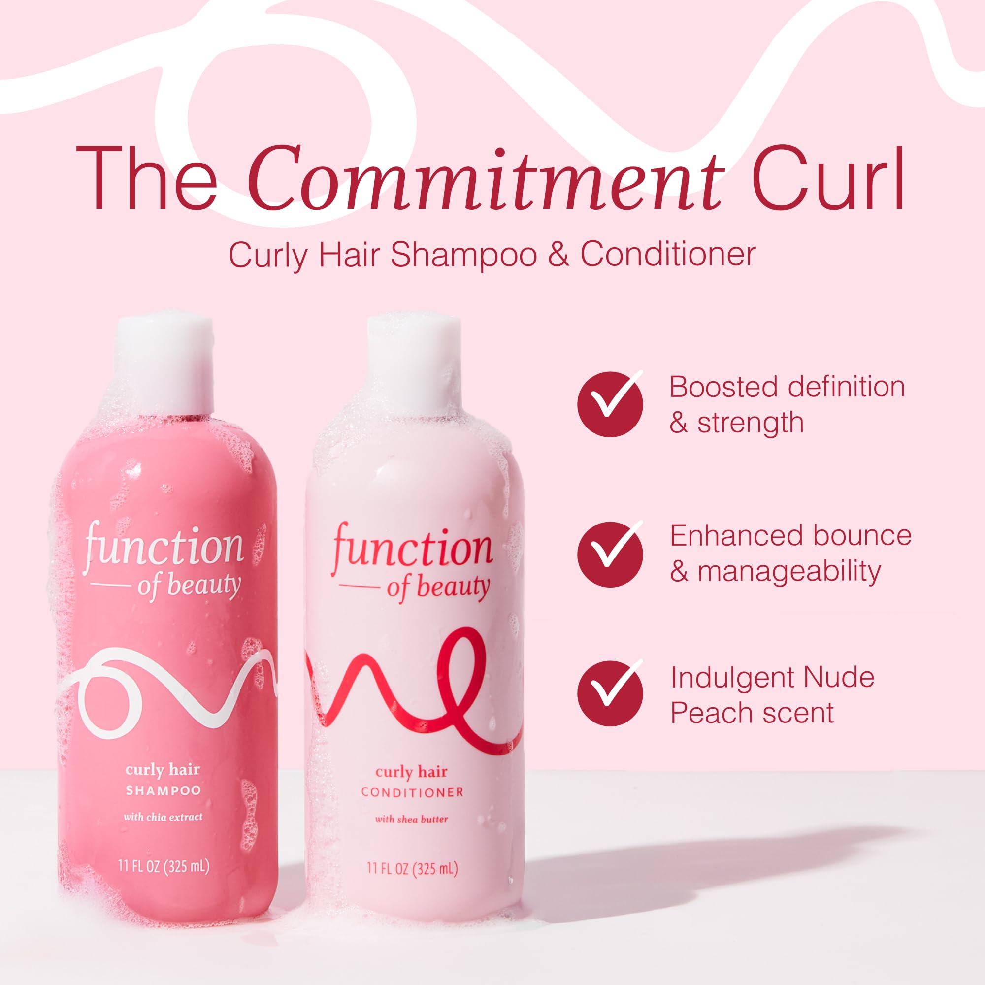 Function of Beauty acondicionador curly hidratación profunda para rizos suaves.