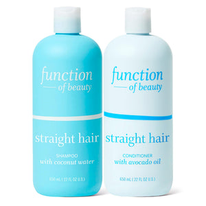 Function of Beauty champú para cabello liso, botella 22 oz, hidrata sin pesadez.