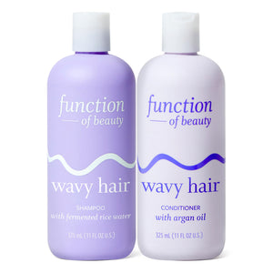 Function of Beauty shampoo para pelo ondulado, volcado, limpieza suave y fortalecedora.