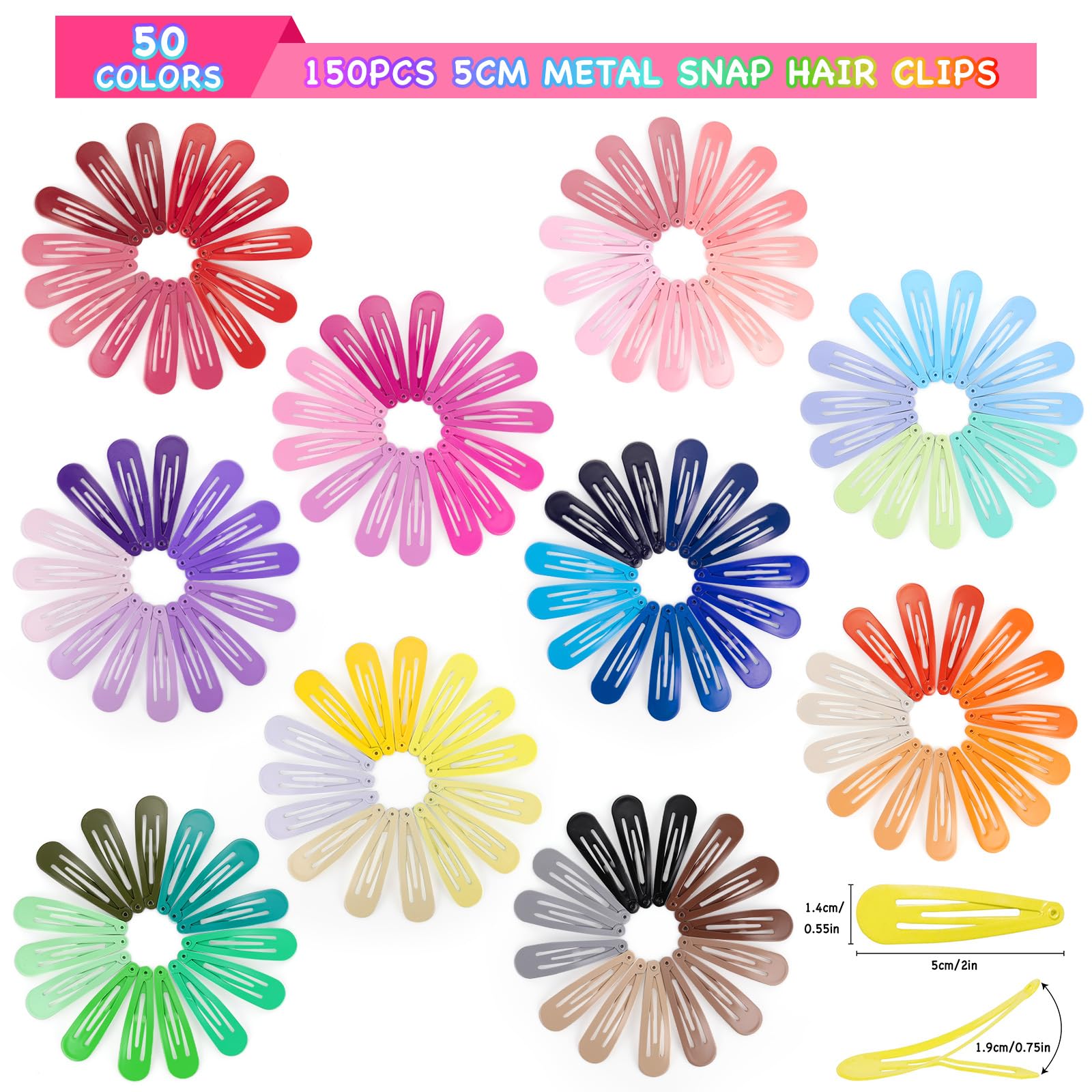 Estuche organizador Funtopia con compartimentos para ordenar las presillas.