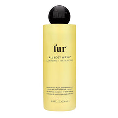 Fur All Body Wash: botella mostrando el equilibrio de la piel gracias al pH.