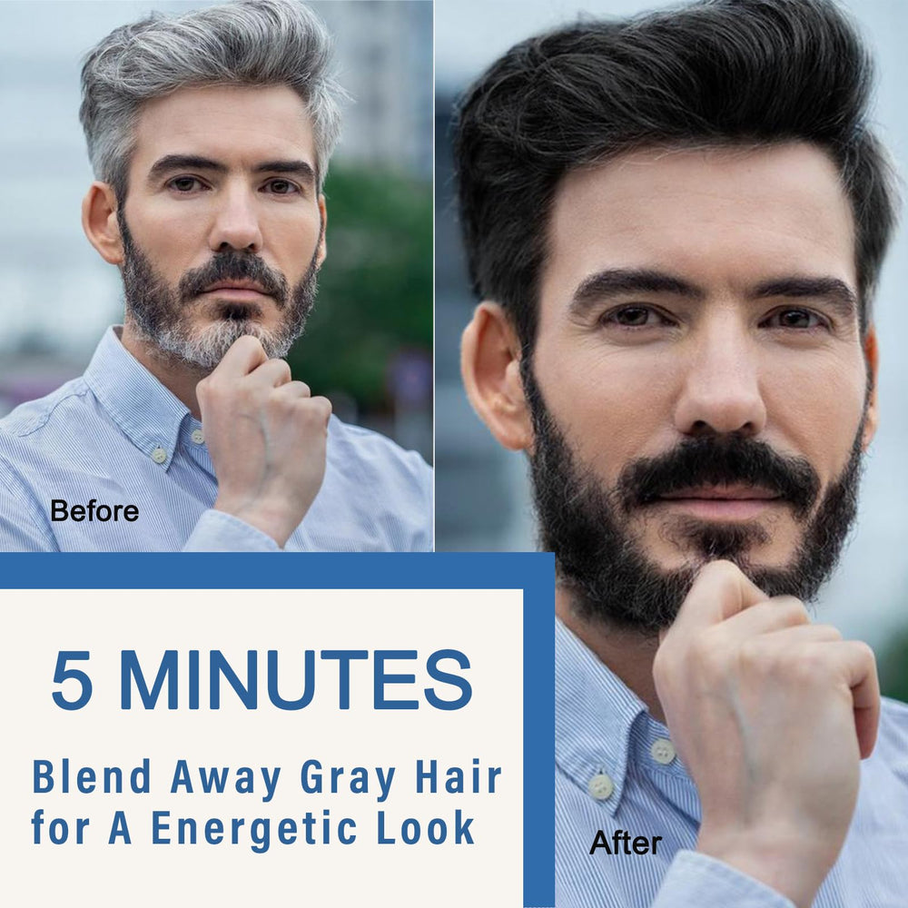 Fvquhvo aplicación rápida en barba y cabello seco, color uniforme en minutos
