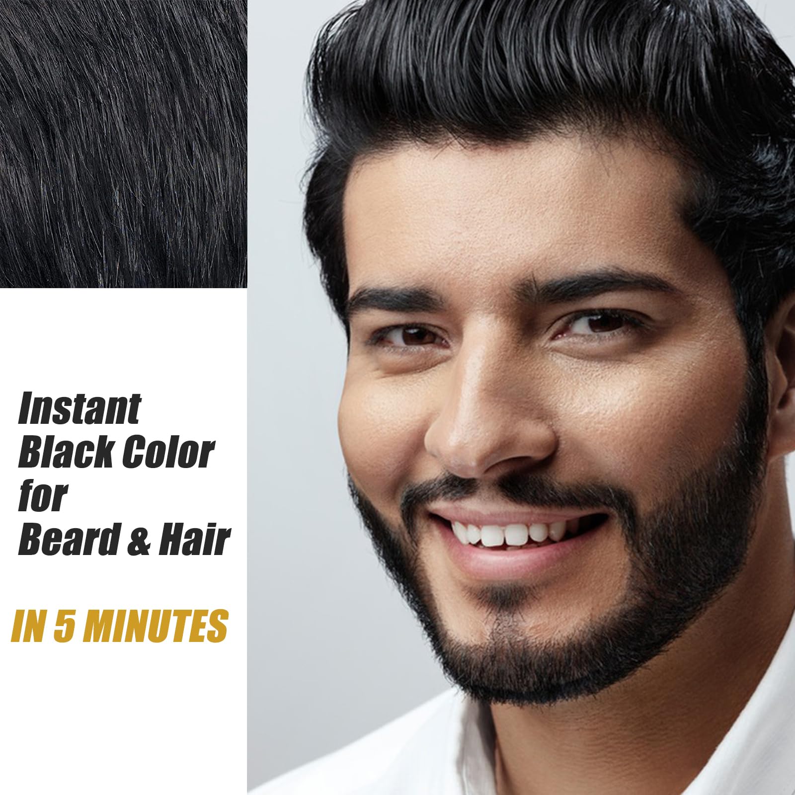 Fvquhvo uso diario para barba y pelo con color natural