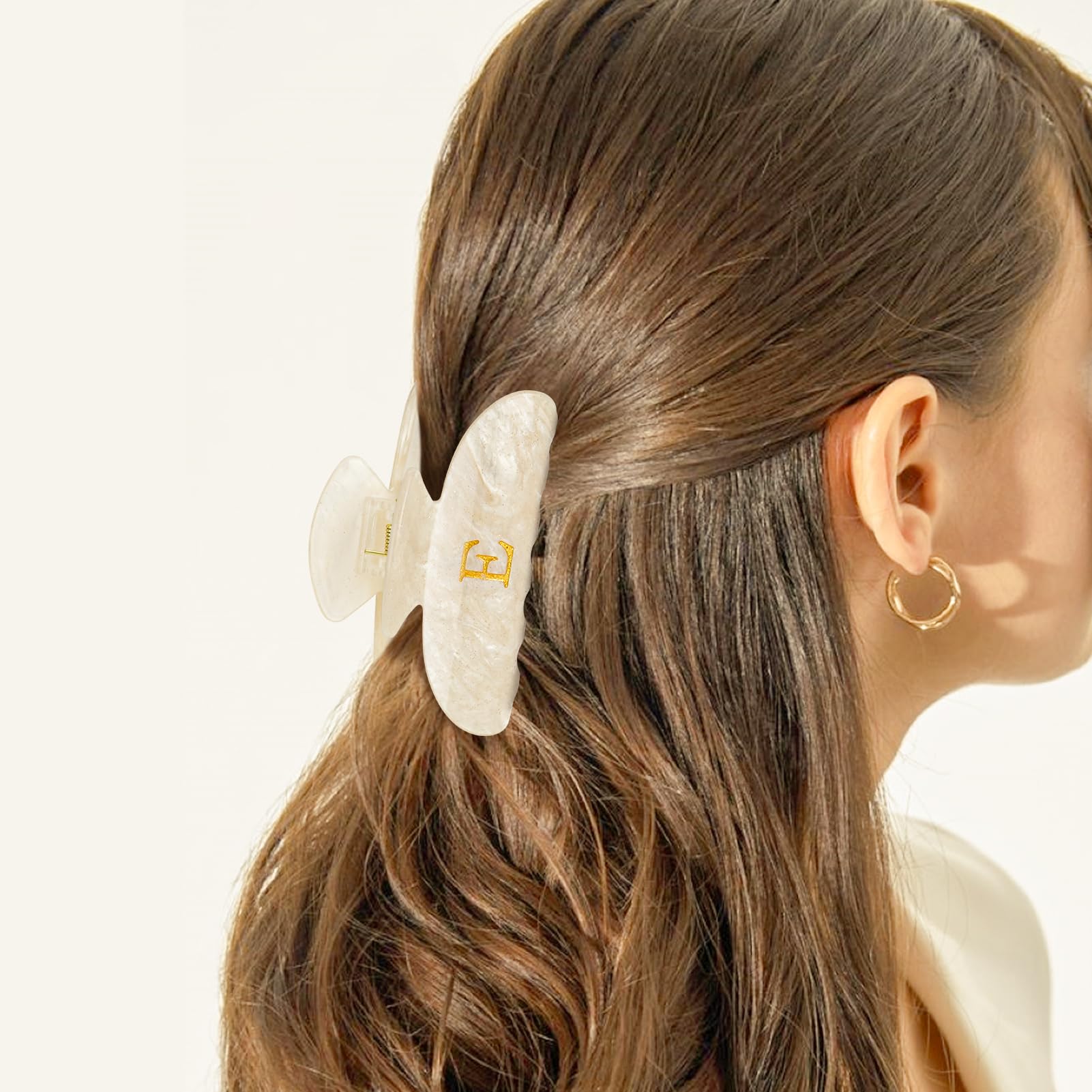 Fycert pinza de pelo adaptable para todo tipo de pelo y peinados.