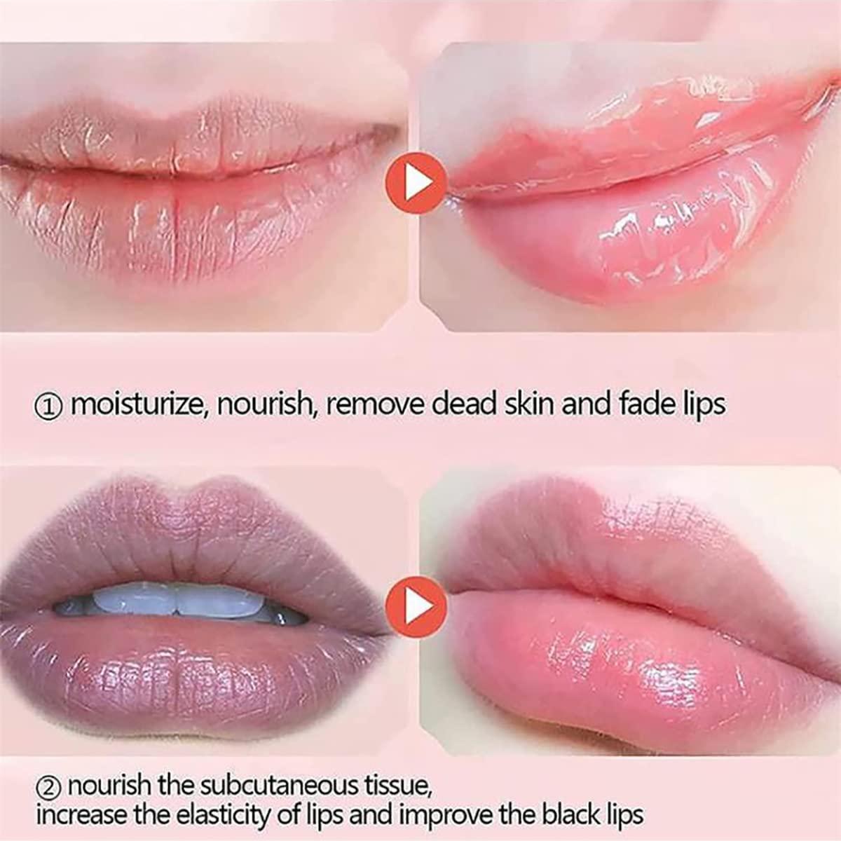 Mascarilla labial FYEBOO uva: reparación suave y aroma afrutado.