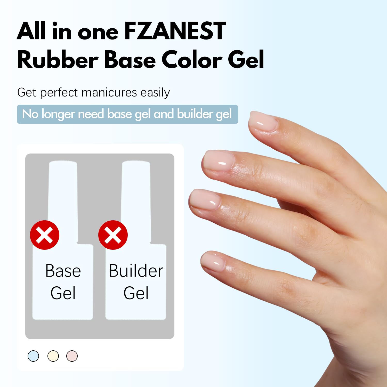 FZANEST, aplicación fácil, resultado de manicura estable y duradera.