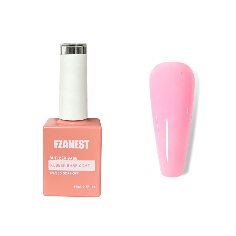 FZANEST Base Builder Gel Rosa bebé frasco para una base duradera.