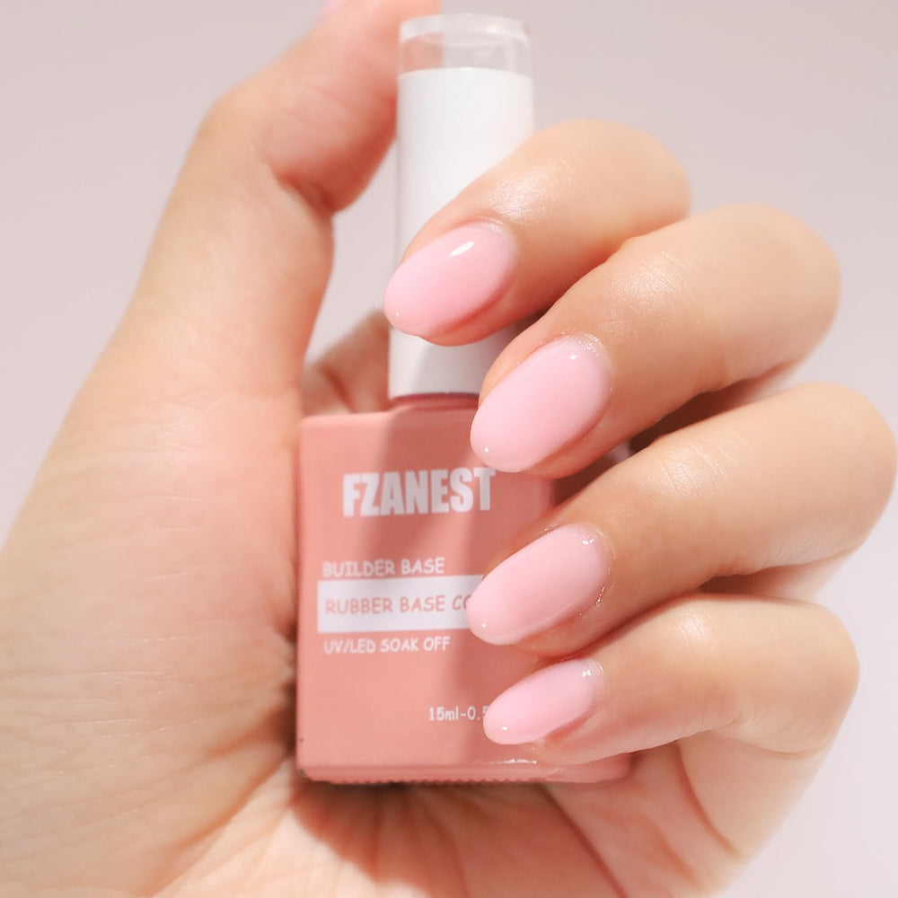 FZANEST Base Builder Gel curado rápido en lámpara ultravioleta y LED.