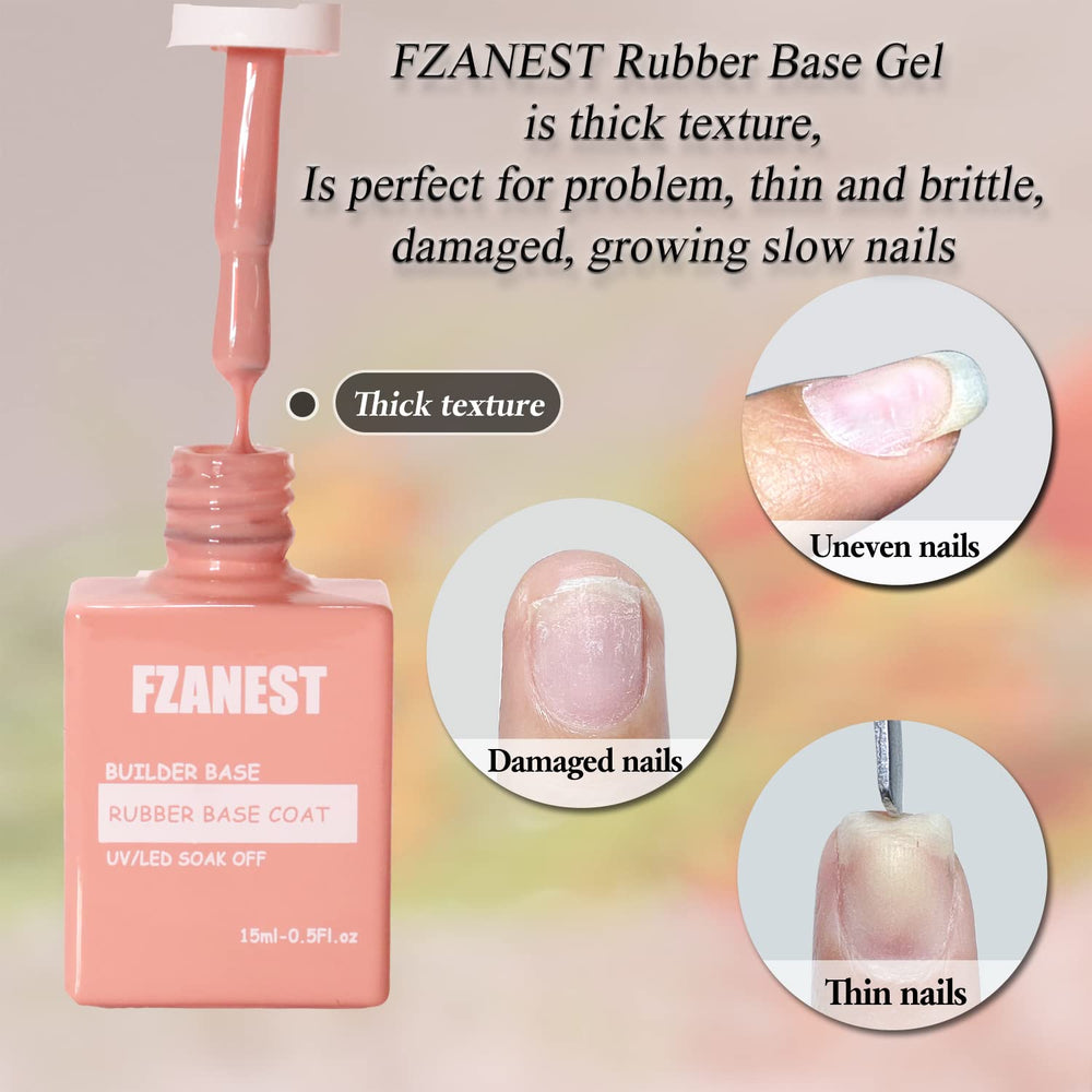 Fzanest capa base traslucida nude, acabado natural para manicure nude.