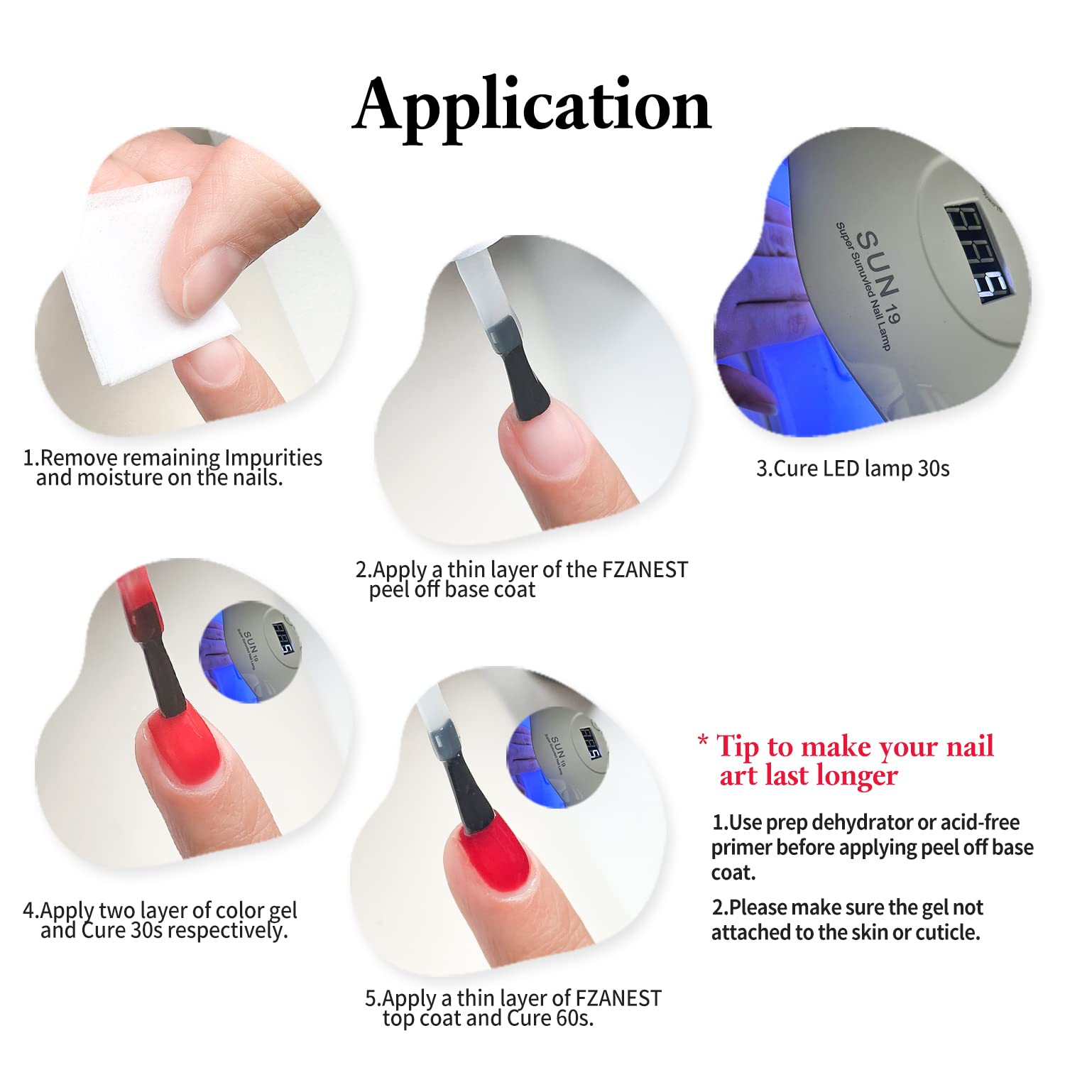 FZANEST curado-led-uv: compatible con lámparas para curado rápido.