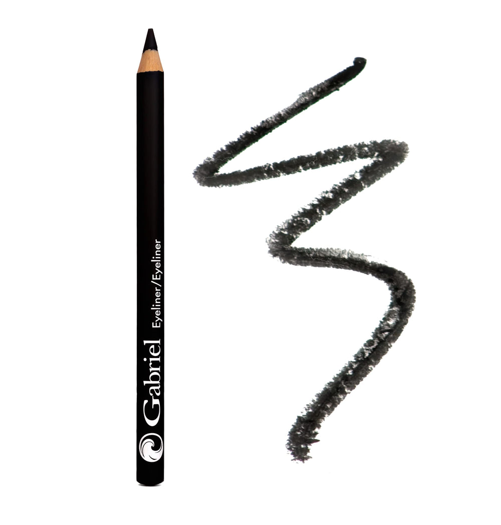 Delineador Gabriel Cosmetics negro para una aplicación suave y precisa.