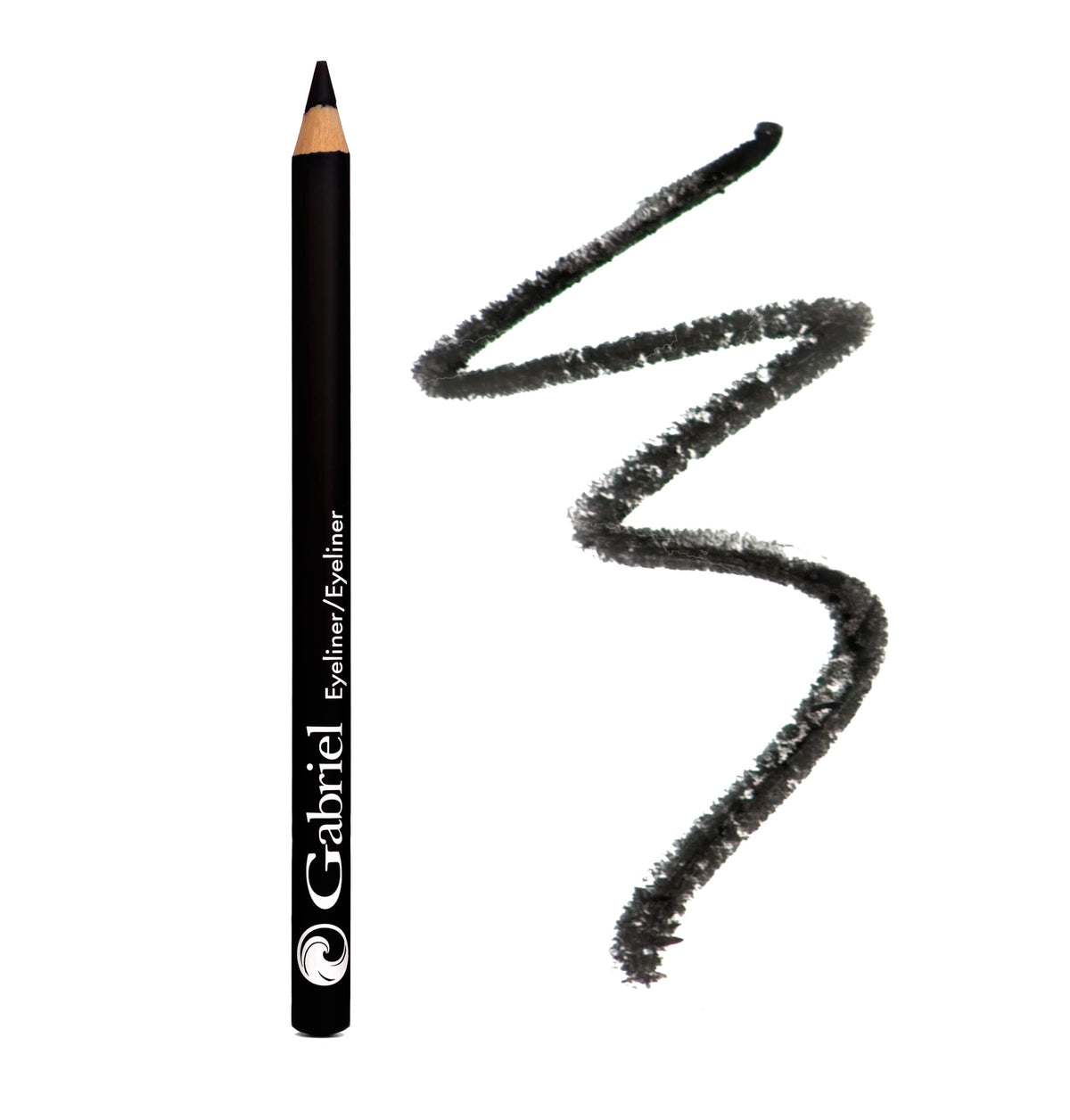 Delineador Gabriel Cosmetics negro para una aplicación suave y precisa.