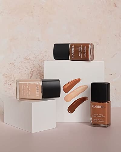 Gabriel Cosmetics fundación líquida orgánica acabado sedoso para piel seca y sensible.