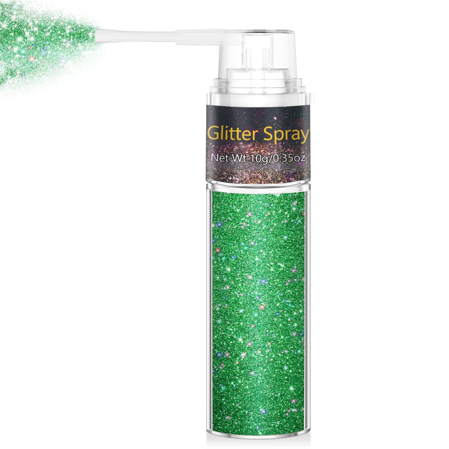 GADMLURY: botella de brillo disperso para cabello y piel con acabado duradero.