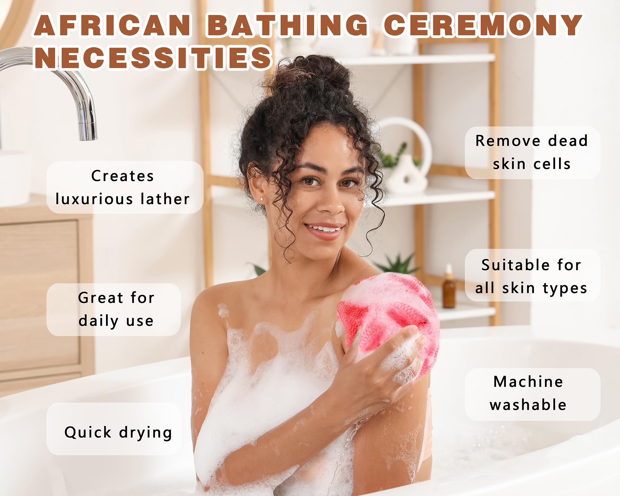 Gainlove esponja con espuma abundante para una ducha lujosa.