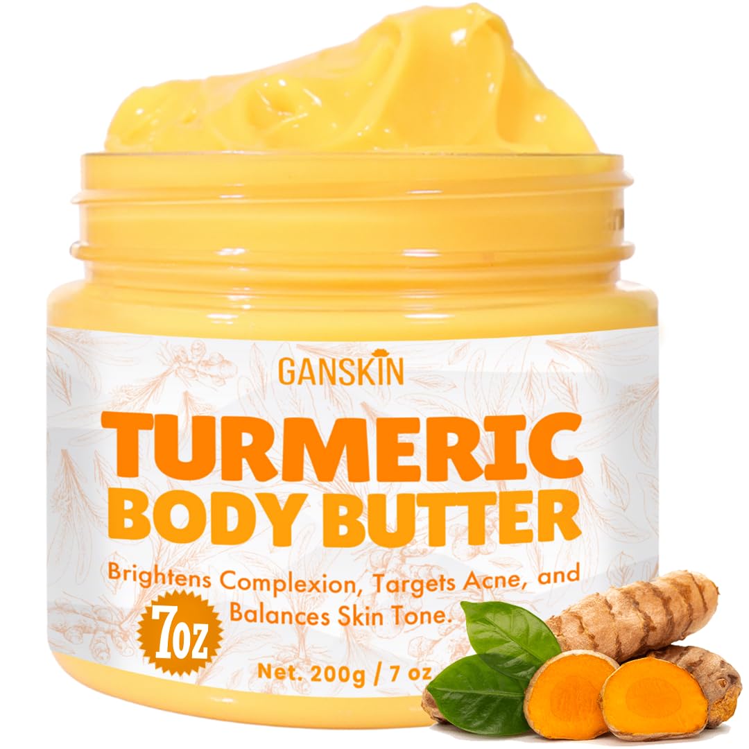 Crema facial de cúrcuma Ganskin en bote para brillo suave