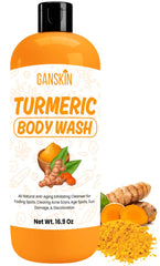 Ganskin Curcuma: lavado corporal en botella para brillo suave