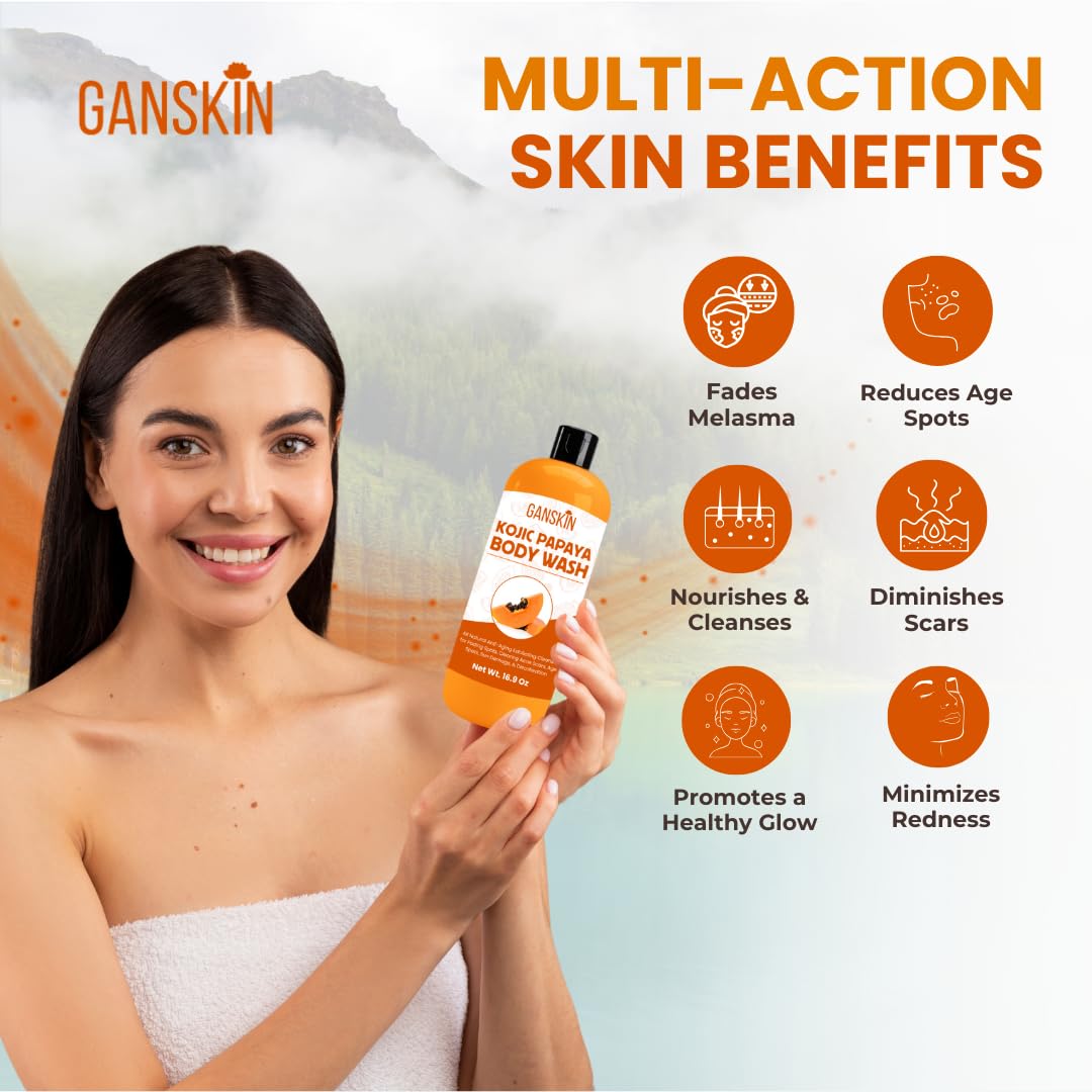 Espuma suave del jabón Kojico Ganskin para piel sensible