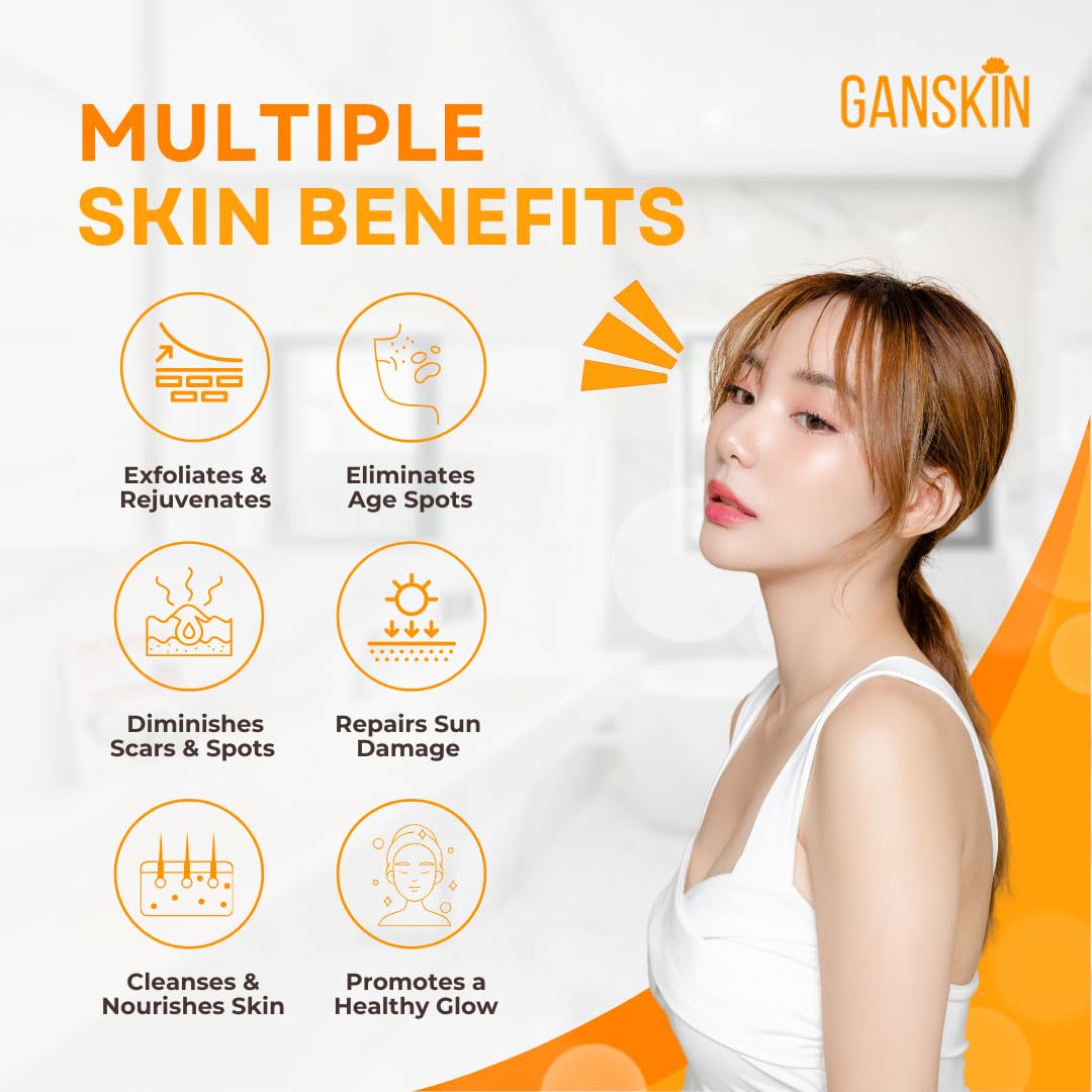 Polvo de cúrcuma cruda de Ganskin para tono uniforme