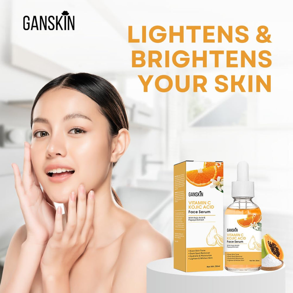 Ganskin serum ácido kojico mejora manchas oscuras en la cara.