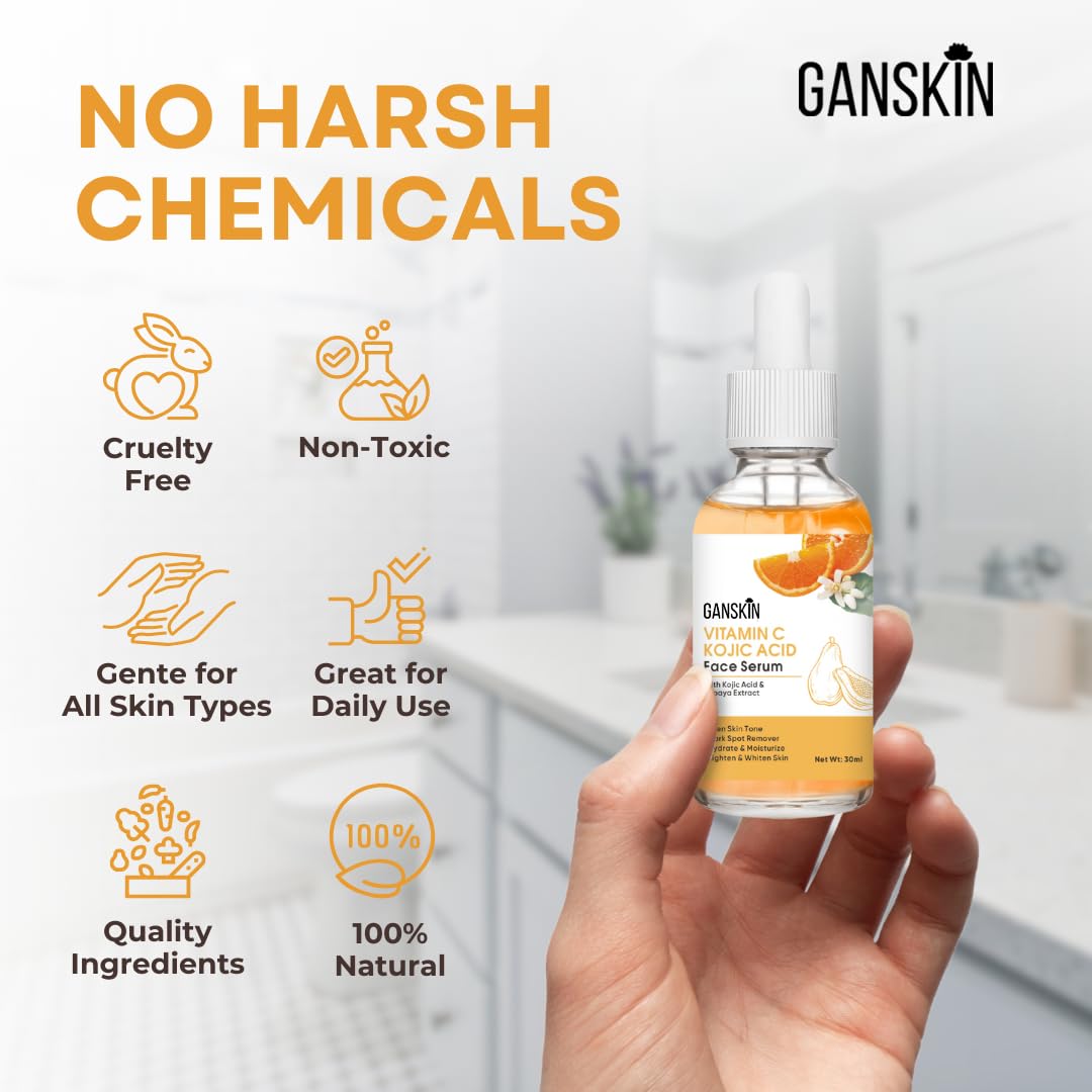 Ganskin serum ácido kojico mejora claridad de piel.