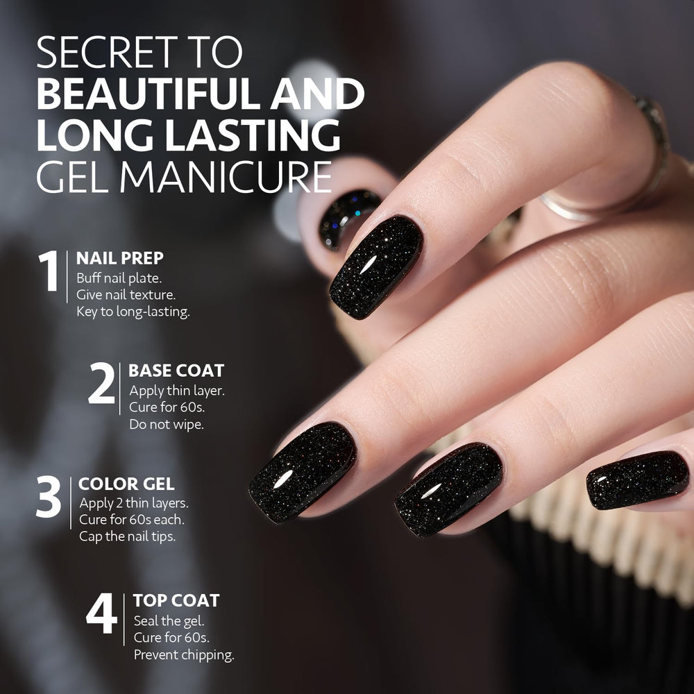 GAOY Aplicación con top coat para acabado brillante y duradero