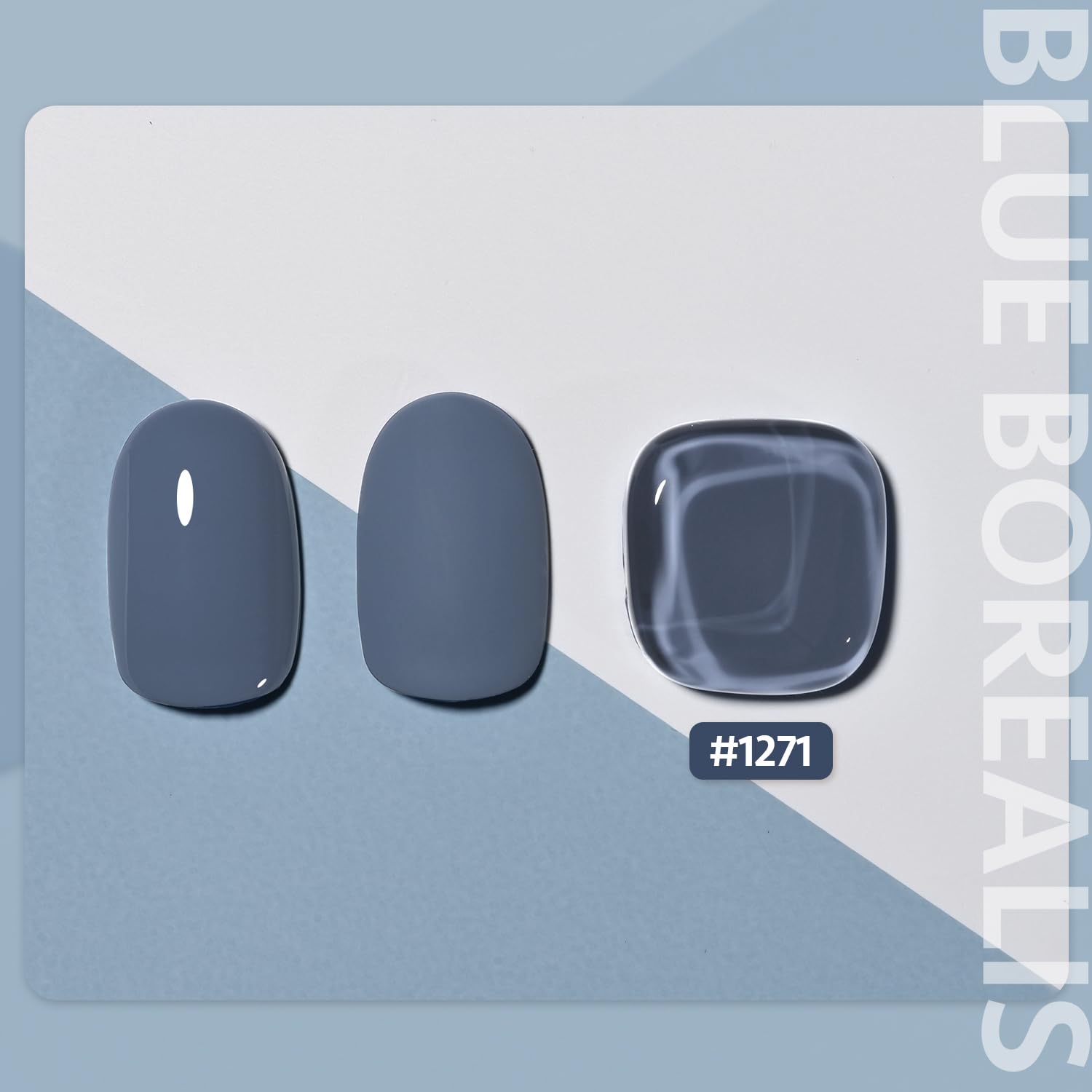 GAOY Azul Borealis: aplicación de 2 capas para un color intenso en casa.