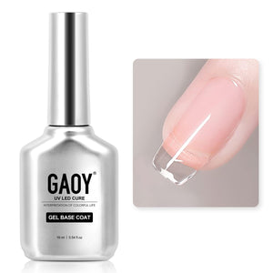 GAOY Gel Base Coat claridad para una base limpia antes del color y adherencia