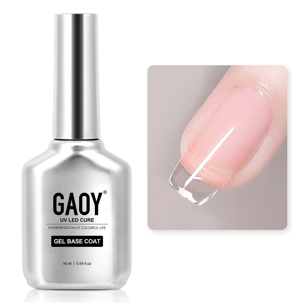 GAOY Gel Base Coat claridad para una base limpia antes del color y adherencia