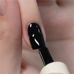 GAOY bote gel jet negro con acabado suave para uñas