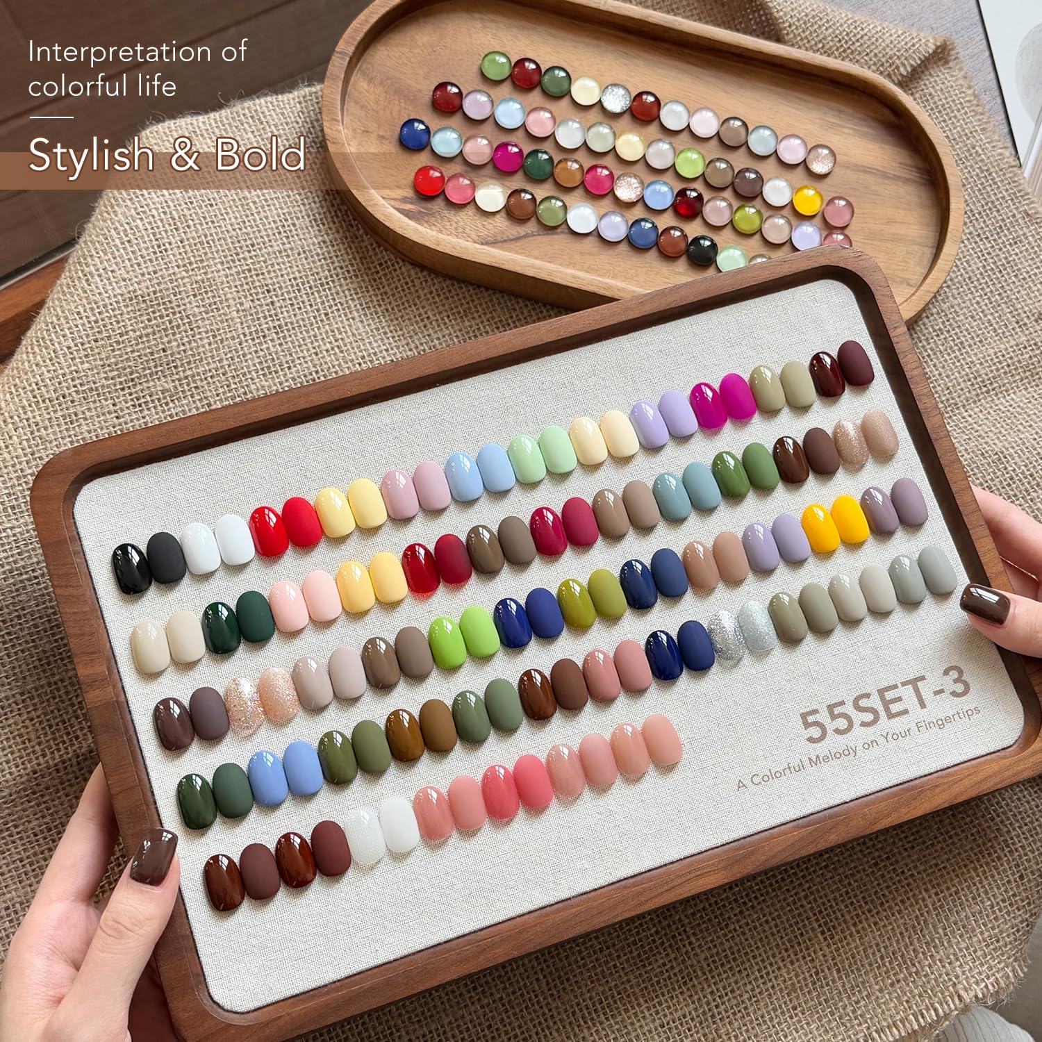 GAOY caja regalo esmaltes gel, ideal para comenzar arte de uñas.