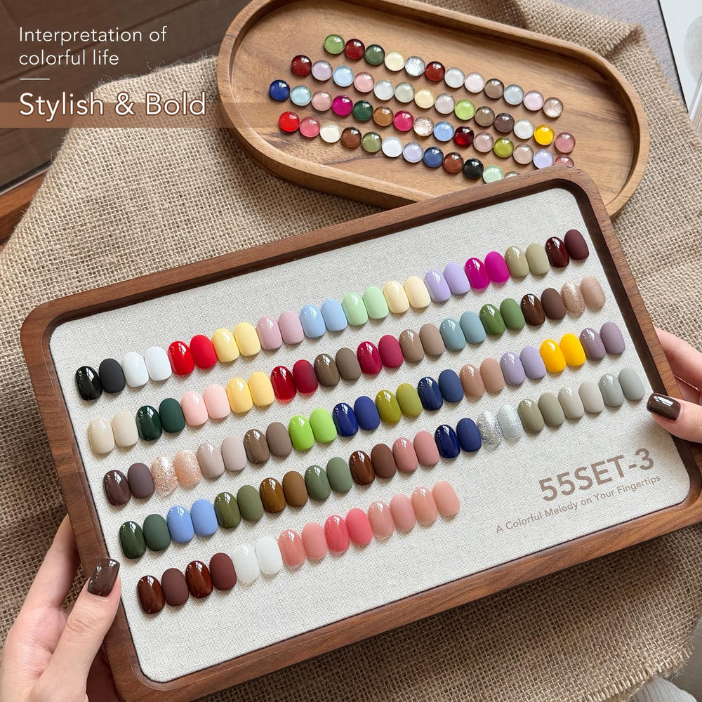 GAOY caja regalo esmaltes gel, ideal para comenzar arte de uñas.