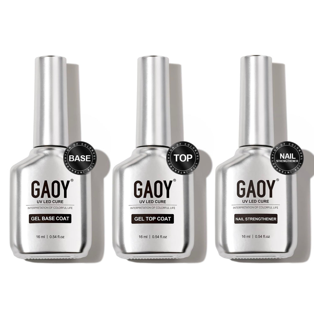 GAOY Capa Superior Gel: brillo cristal para acabado duro.