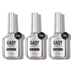 GAOY Capa Superior Gel: brillo cristal para acabado duro.