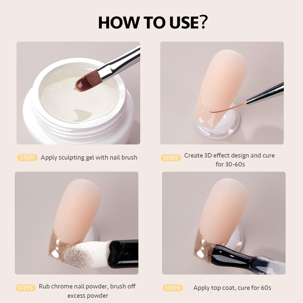 GAOY envase de 15 g, gel esculpante para resultados profesionales en casa.