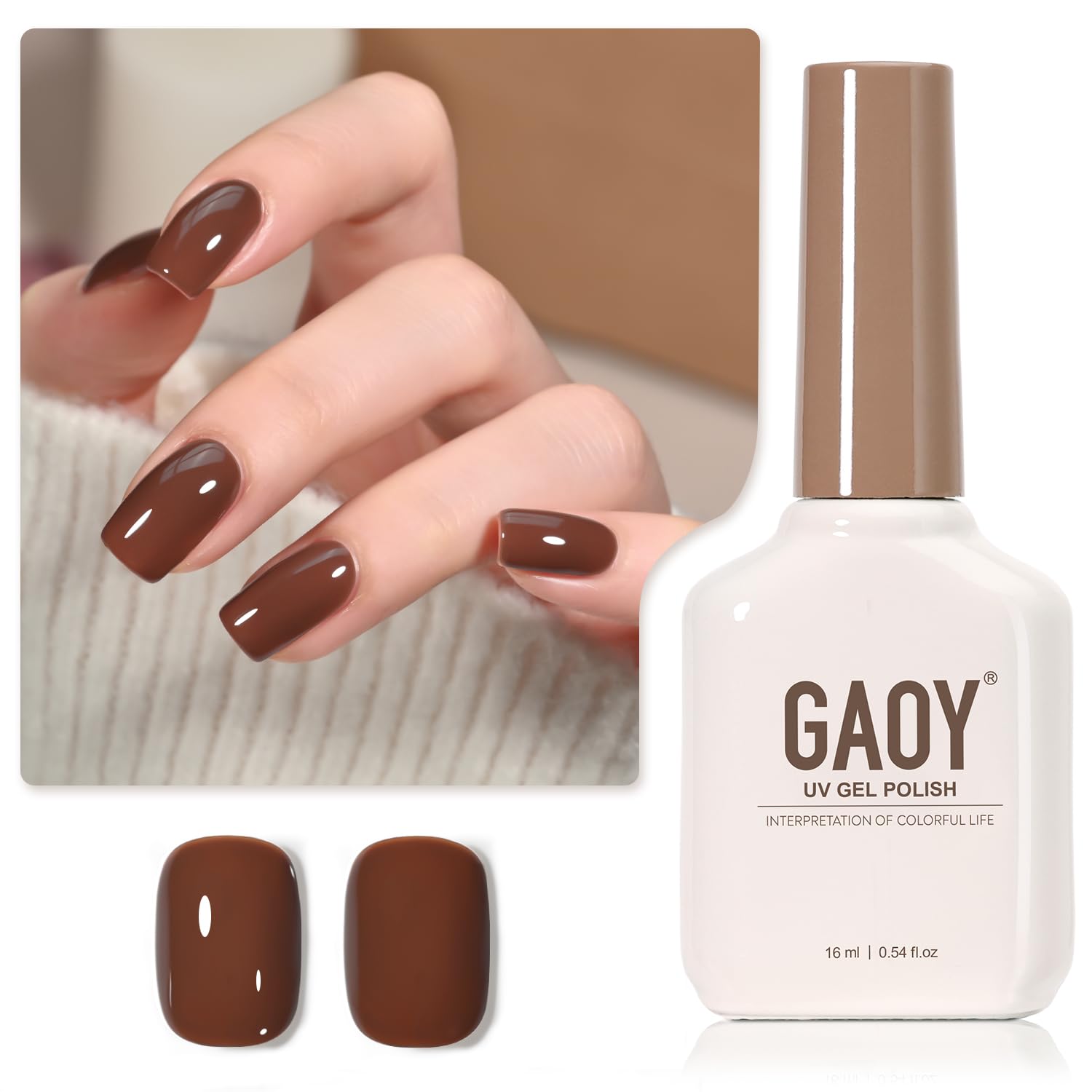 GAOY esmalte gel ámbar 2088 para manicura duradera y color intenso