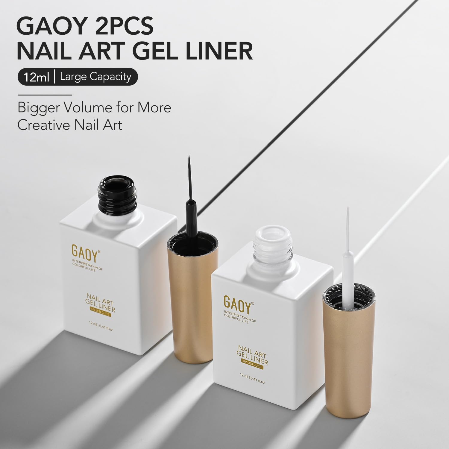 GAOY Art Liner con curado UV para acabado suave y duradero.
