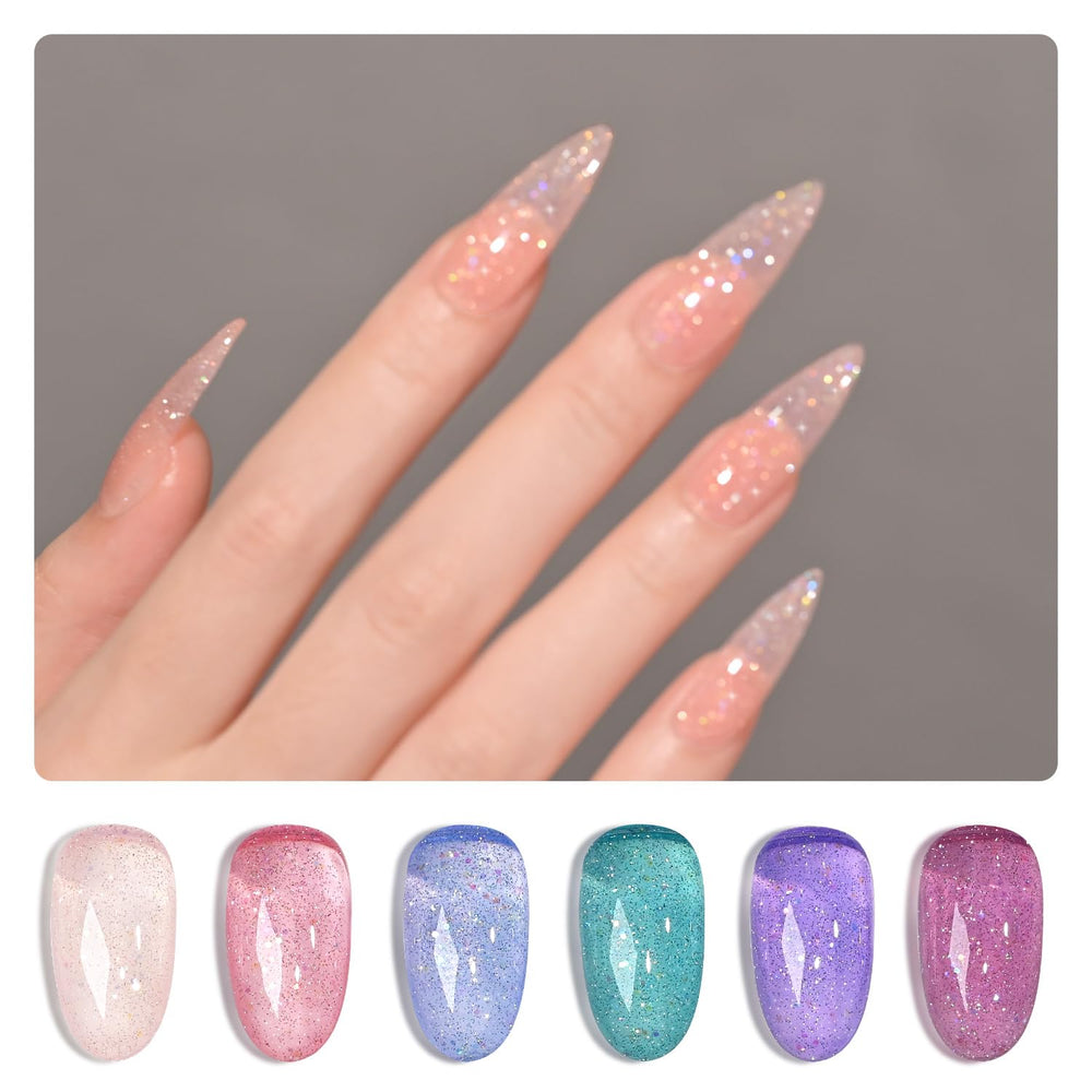 GAOY Esmalte gel brillo rosa para un acabado deslumbrante en casa