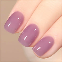 GAOY Jelly Nude Purple curado en lámpara UV LED 60 segundos para secado rápido.