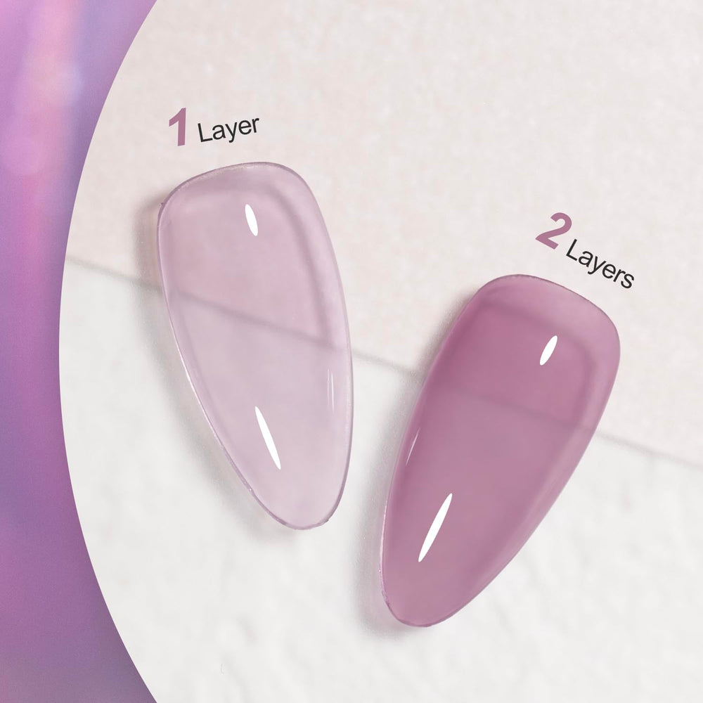 GAOY Jelly Nude Purple gel libre de toxinas con olor más suave para uso doméstico.