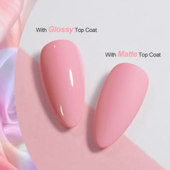 GAOY esmalte gel rosado macaron 1034 para un acabado elegante.