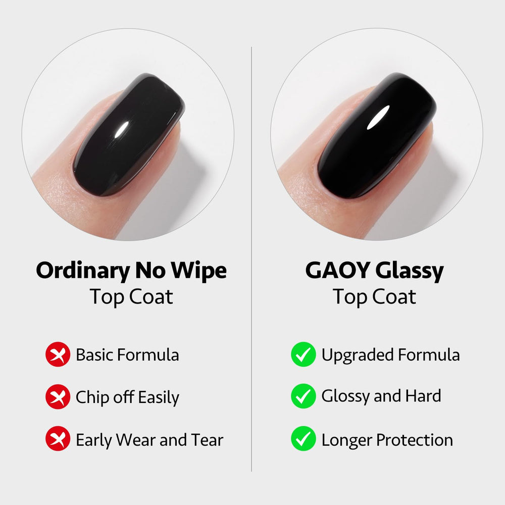 GAOY Gel blanco 16ml, color uniforme para uñas definidas.