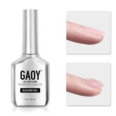 GAOY gel constructor uñas en botella de 16 ml para uñas fuertes y duraderas.