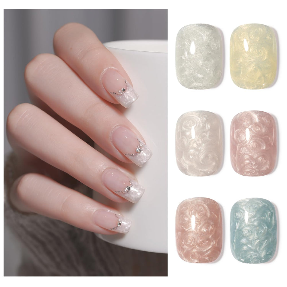 GAOY Gel Uñas: acabado perla barroca para brillo intenso.