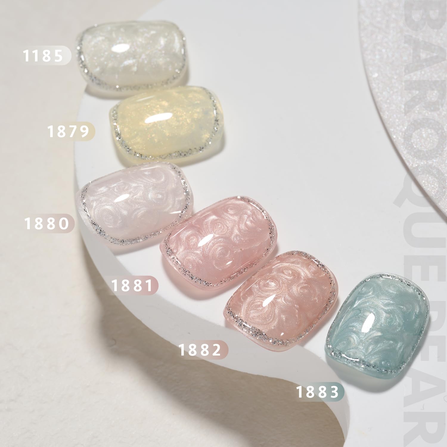 GAOY Gel Uñas: paquete con 6 esmaltes y herramienta de puntos para arte.