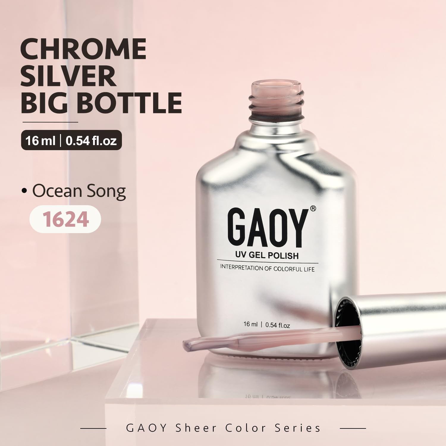 GAOY Jelly Nude se presta para arte de uñas casero y decoraciones con capas.