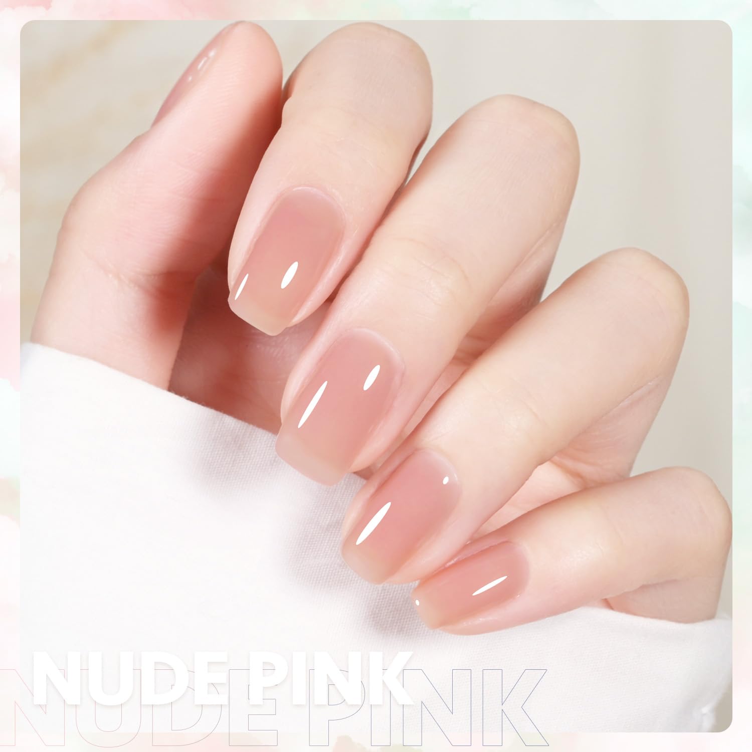 GAOY Jelly Nude Gel, aplicación en capas para ajustar intensidad.