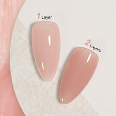 GAOY Jelly Nude Gel, degradado de color, capas suaves para nude translúcido.