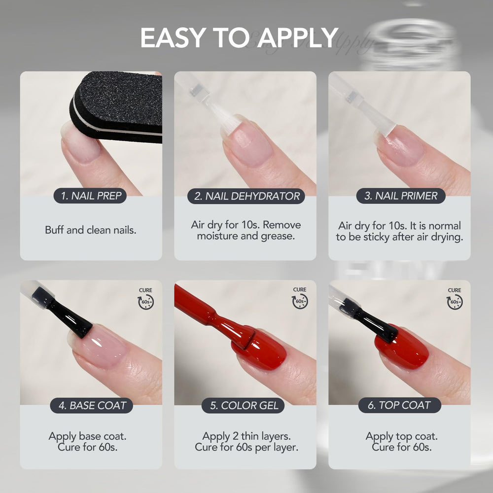 GAOY manicura gel con duración potencial de hasta 4 semanas.