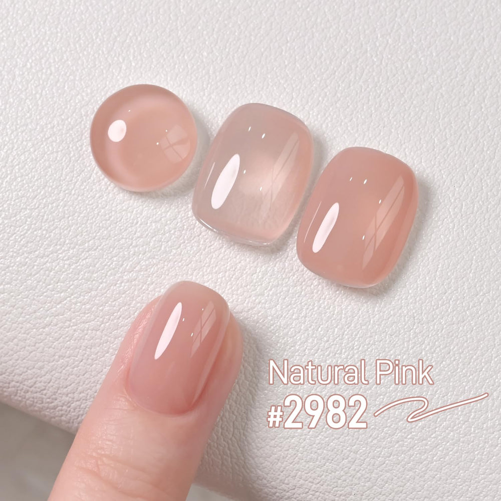 GAOY Nude Jelly Gel: aplicación en capas para efecto translúcido u opaco.